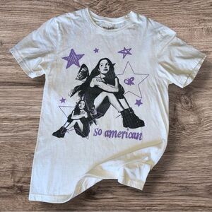 Olivia Rodrigo “So American” White T-shirt Small VGUC
